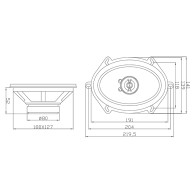 2018 - Högtalare blow wh-5703 5x7' ford