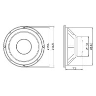 30-531- Högtalare blow a-165      8 ohm