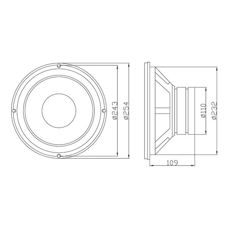 9537- Högtalare blow gdn25 8ohm