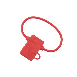 4013 - Säkringshållare med kabel (bil) uni röd