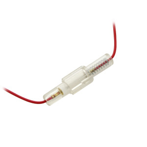4020- Säkringshållare 30mm med röd kabel 0.75 (sv)