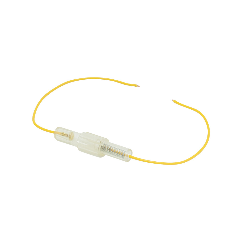 4021- Säkringshållare 30mm med gult 0.75 kabel (pl)