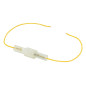 4021- Säkringshållare 30mm med gult 0.75 kabel (pl)