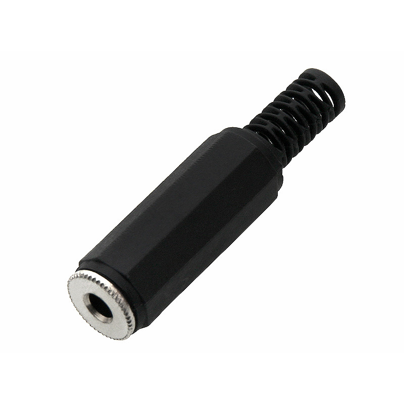 2205- Jackkontakt 3,5 mm till plastkabel