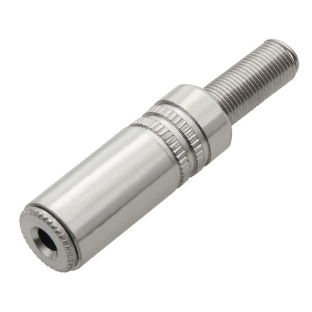 2265-                3,5 mm jackkontakt hane till metallkabel