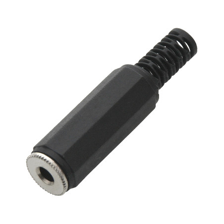 2171- Jackkontakt 3,5 mm hane till plastkabel
