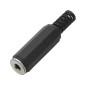 2171- Jackkontakt 3,5 mm hane till plastkabel