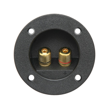 2257 - Guld kolonnkontakt med 2x banankontakt.