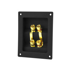 2256- Guld pelarhållare med 4 bananuttag