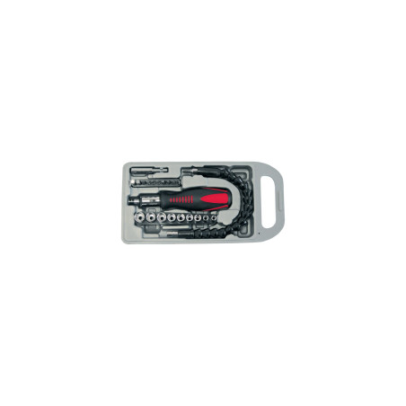 10008 Universal skruvmejsel med räckverk i CrV, set - 23 delar, Proline