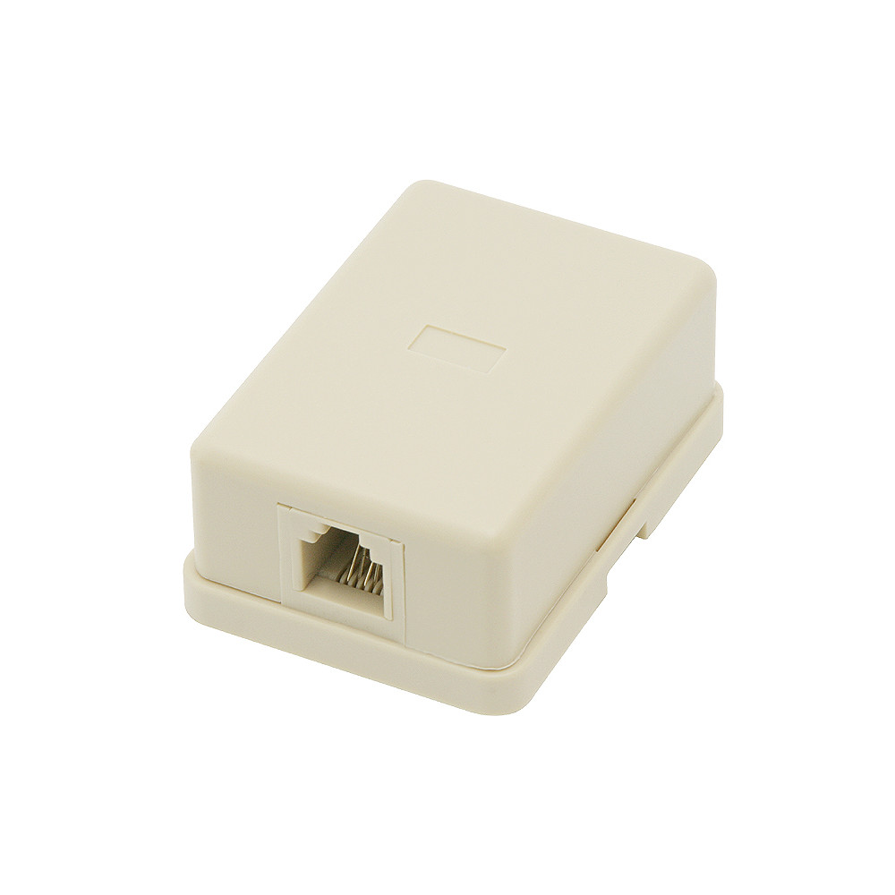 2259- Telefonjack 6p4c (liten enkel dosa) 2259- Telefonjack 6p4c (liten enkel dosa)
