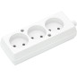 9760- Uttag gn-360/gn-320 3-uttag utan jordning vit