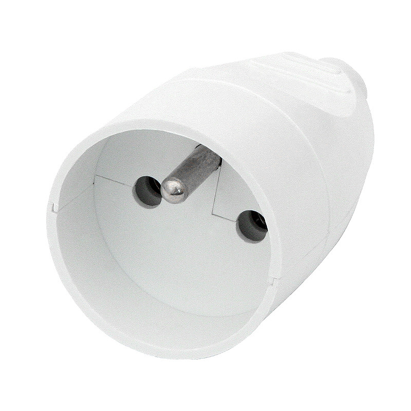 9756- Enkel jordat vägguttag gn-171 i vitt