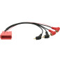 0563- Iso Mini 4xRCA-uttag (Audi, VW, Skoda)