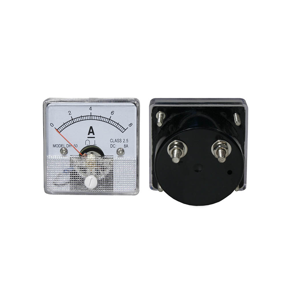 2154 - Analog amperemeter kvadrat 8a + sidogren 2154 - Analog amperemeter kvadrat 8a + sidogren
