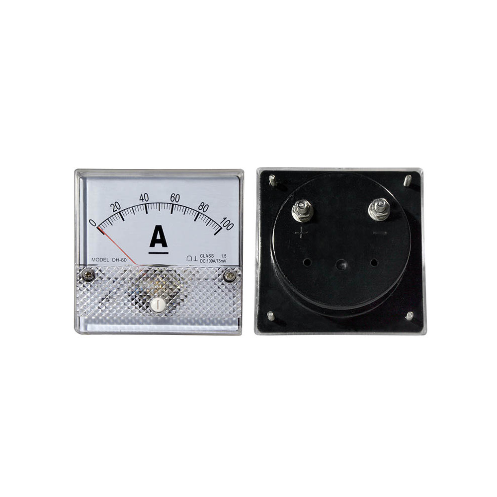 51-211- Analog amperemeter kvadratisk stor 100A utan sidokontakt. 51-211- Analog amperemeter kvadratisk stor 100A utan sidokontakt.