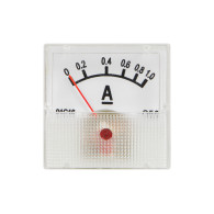 51-501- Analog amperemeter kvadrat mini 1A + sidouttag
