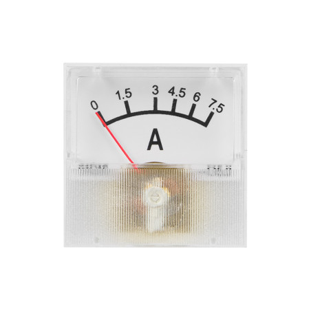 51-507- Analog amperemeter mini 7.5a + sidogrenssnitt