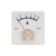 51-510- Analog amperemeter mini square 10A + sidokoppling