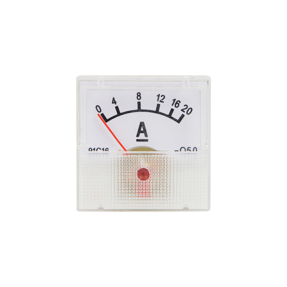 51-520- Analogt amperemeter kvadrat mini 20a + sidokoppling 51-520- Analogt amperemeter kvadrat mini 20a + sidokoppling