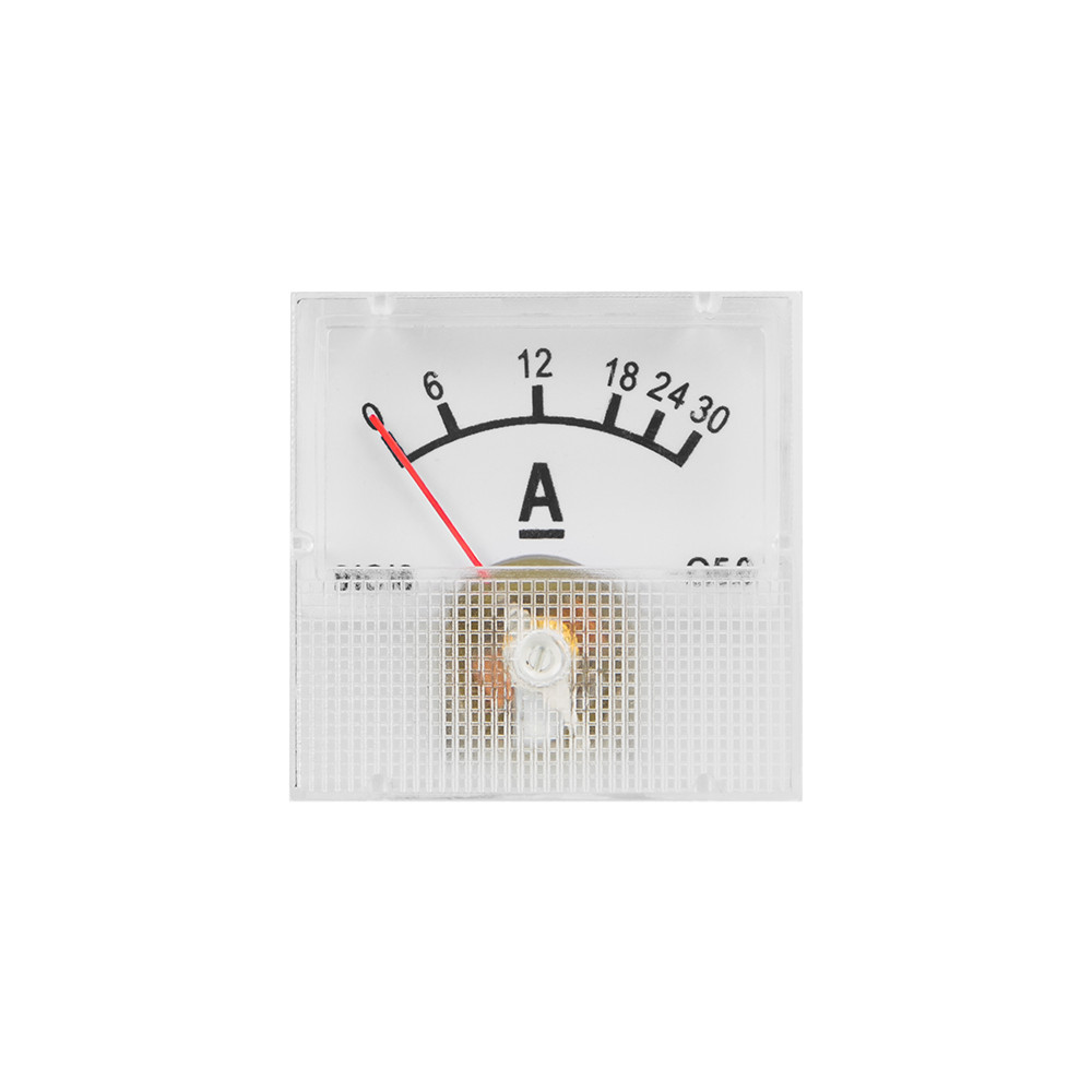 51-530- Analog amperemeter kvadrat mini 30A + sidokopplare 51-530- Analog amperemeter kvadrat mini 30A + sidokopplare
