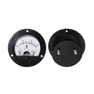 51-075- Analog rund amperemeter 7.5a + sidokoppling
