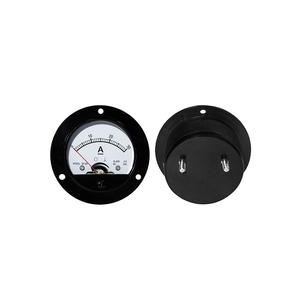 51-030- Analog rund amperemeter 30A med sidogren 51-030- Analog rund amperemeter 30A med sidogren