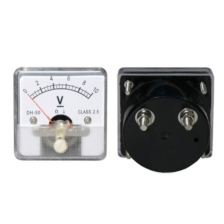 51-210- Analogt voltmeter kvadrat 10v