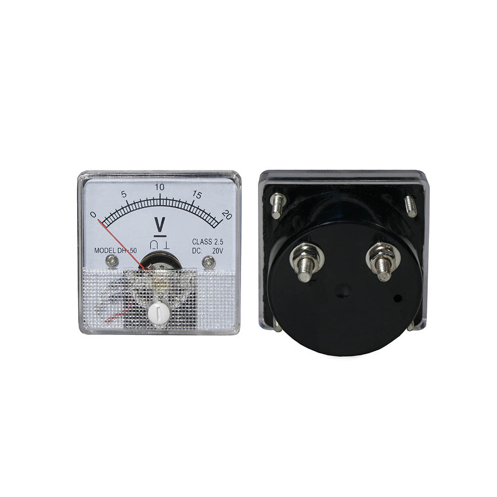 2406- Analog voltmeter square 20V 2406- Analog voltmeter square 20V