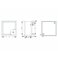 51-350- Analog voltmeter square large 500V