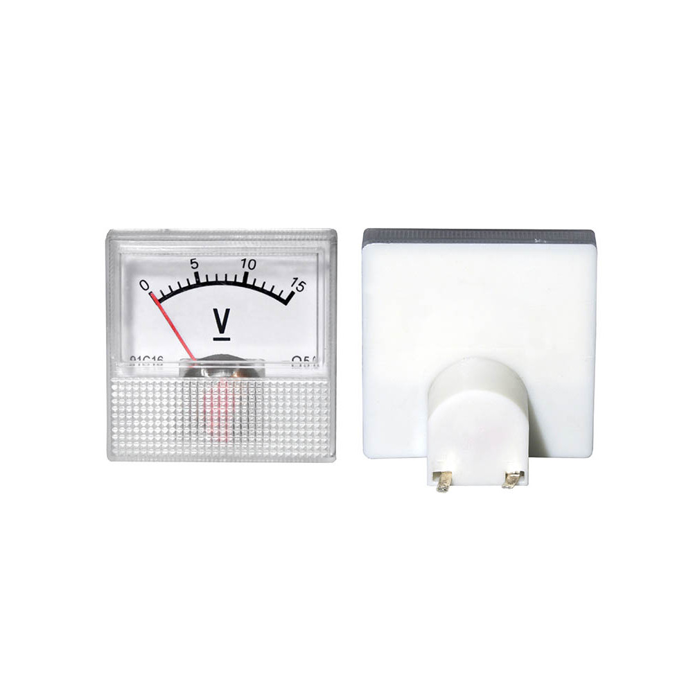 51-615- Analog voltmeter square mini 15V 51-615- Analog voltmeter square mini 15V