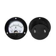 51-115- Analogt voltmeter rund 15V