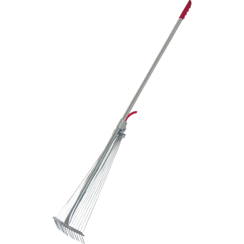 40090 Justerbara ståltrådsräfsor för gräs och löv 20-65 cm, Mega