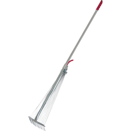 40090 Justerbara ståltrådsräfsor för gräs och löv 20-65 cm, Mega