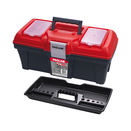 35716 Verktygslåda 16 tum med hake AL, 398x200x186 mm, Proline