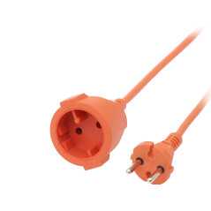 Förlängningssladd ps-160 1-uttag utan jordning 30m orange 2x1mm