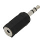 3522- Jack-adapter: hane 3,5 mm - hona 2,5 mm stereo