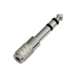 8488 - Jack-adapter: hane 6,3 - hona 3,5 metall stereo