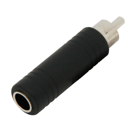 1381- Övergång: RCA-hane till 6,3 mm jackkontakt