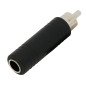 1381- Övergång: RCA-hane till 6,3 mm jackkontakt