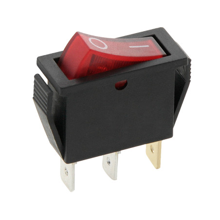 1827 - Strömbrytare mk111 röd 12v belyst