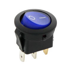 5814- Rund blå upplyst brytare 230