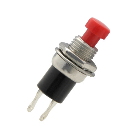 3951 - Rund röd plasttryckknappsbrytare