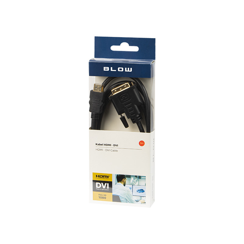92-023- Anslutning dvi-hdmi 3m blister