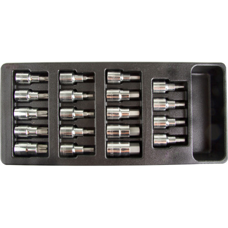 58787 Tacka nummer 14 - Hex och Torx bits set, 19 delar