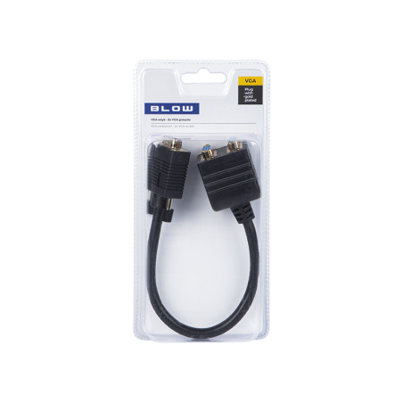 92-168- VGA förgrening - VGA-hane till 2 VGA-honor.