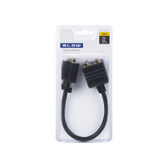 92-168- VGA förgrening - VGA-hane till 2 VGA-honor.