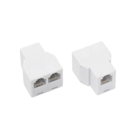 3309- Telefonuttag splitter-2 uttag mod 6p4c