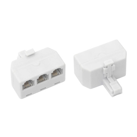 5293 - Telefonuttag med 3 uttag mod 6p4c