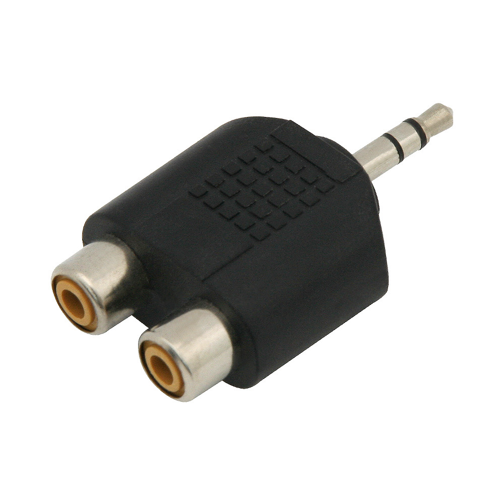3412- Grenuttag 3,5 mm - 2 RCA-uttag 3412- Grenuttag 3,5 mm - 2 RCA-uttag